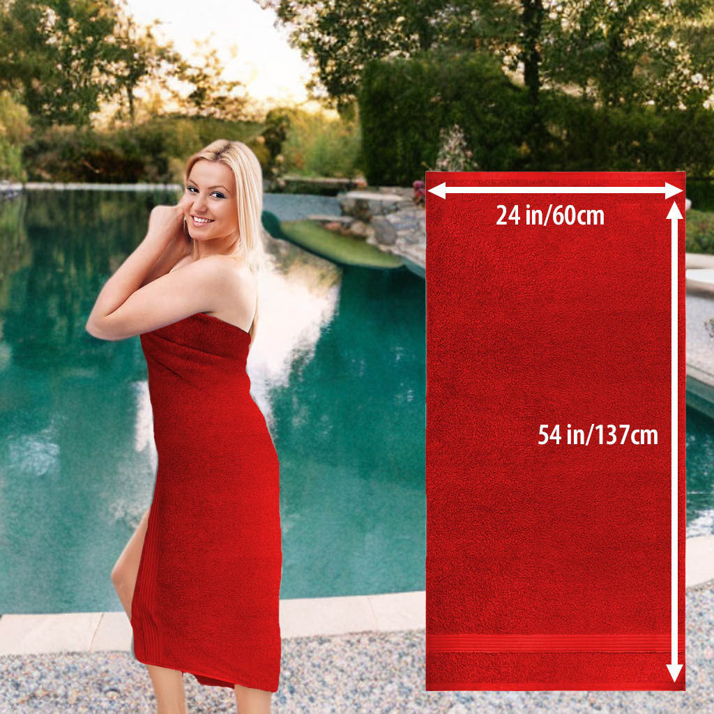 8 Piece Large Bath Towels, 27\