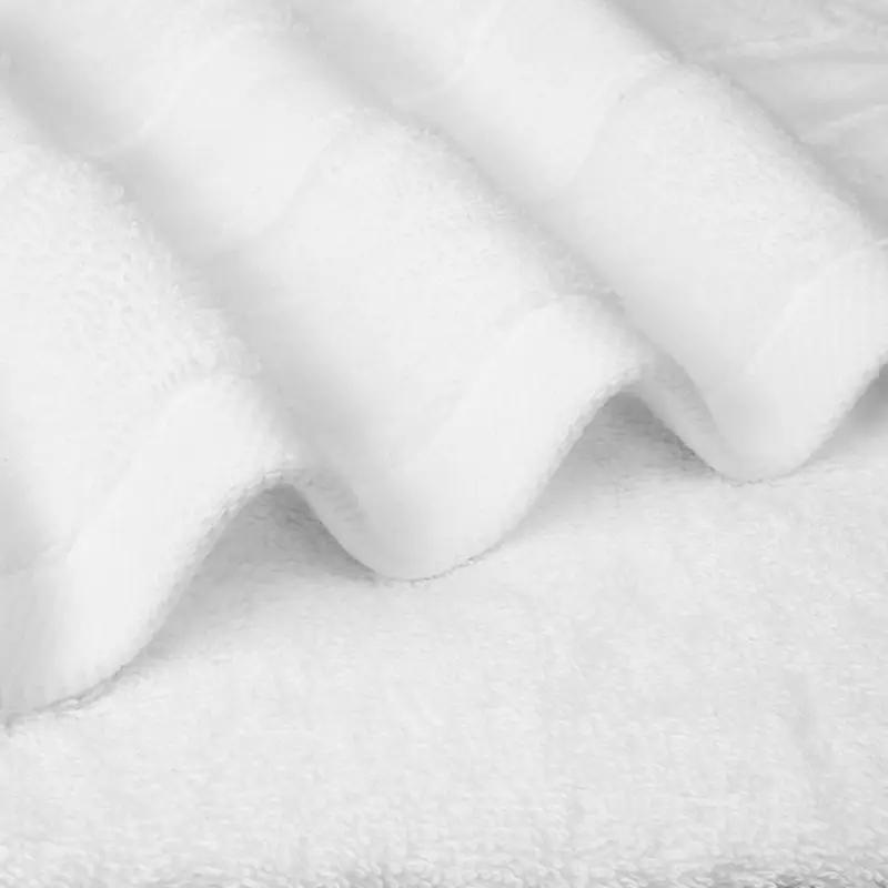 JML Extra Wide 24-Piece White Cotton Bath Towel Set - 600 GSM Extra Large & Highly Absorbent - Includes 6 Luxury Bath Towels (31.5”x54”), 6 Hand Towel