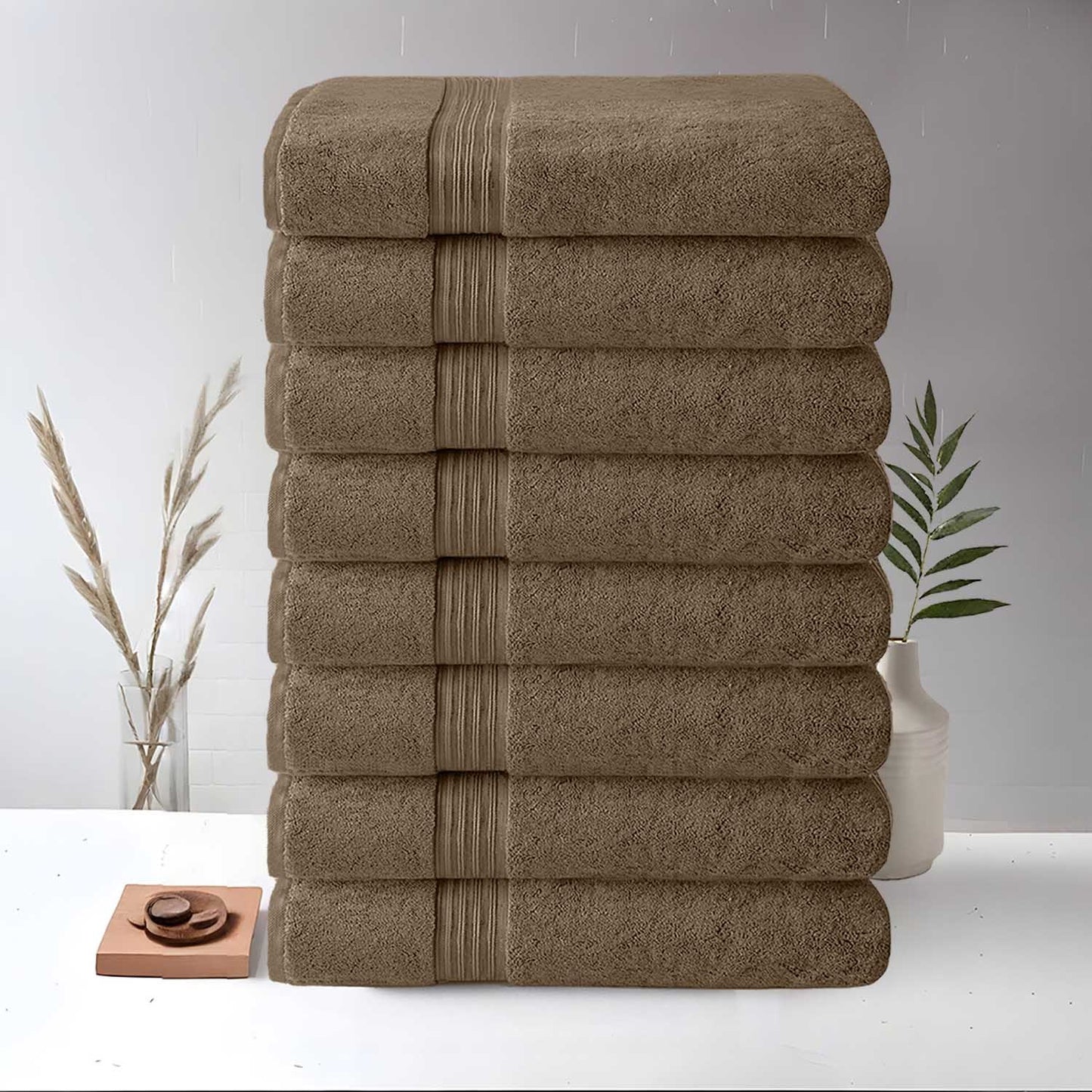 8 Piece Large Bath Towels, 27\