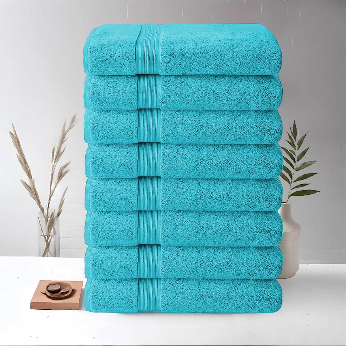 8 Piece Large Bath Towels, 27\