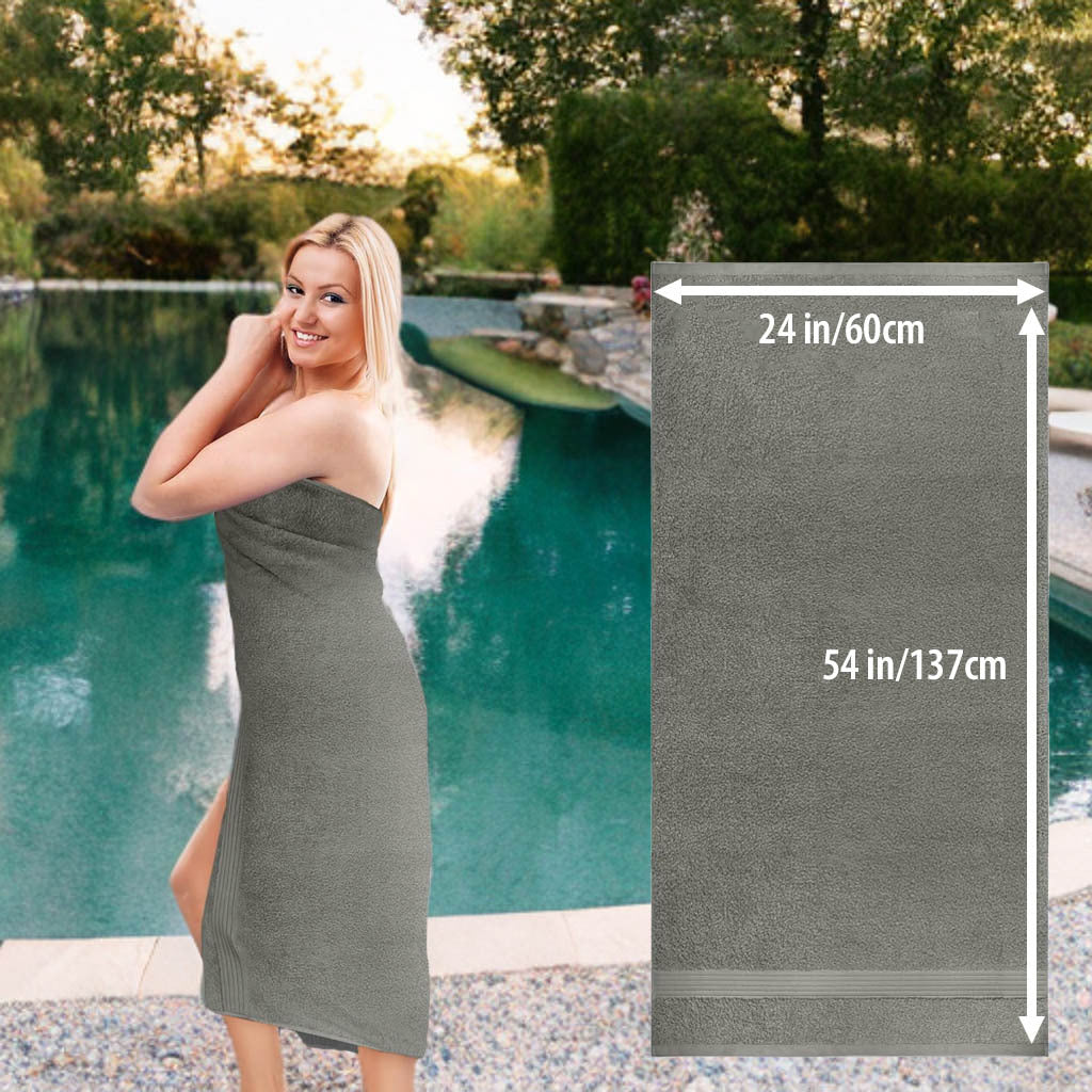 8 Piece Large Bath Towels, 27\