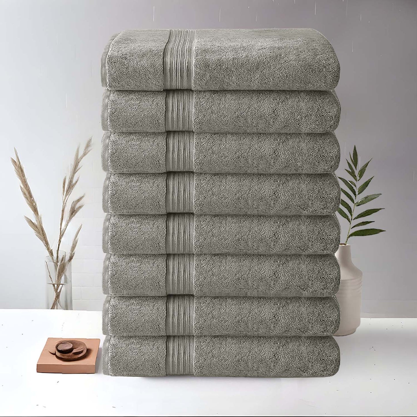 8 Piece Large Bath Towels, 27\