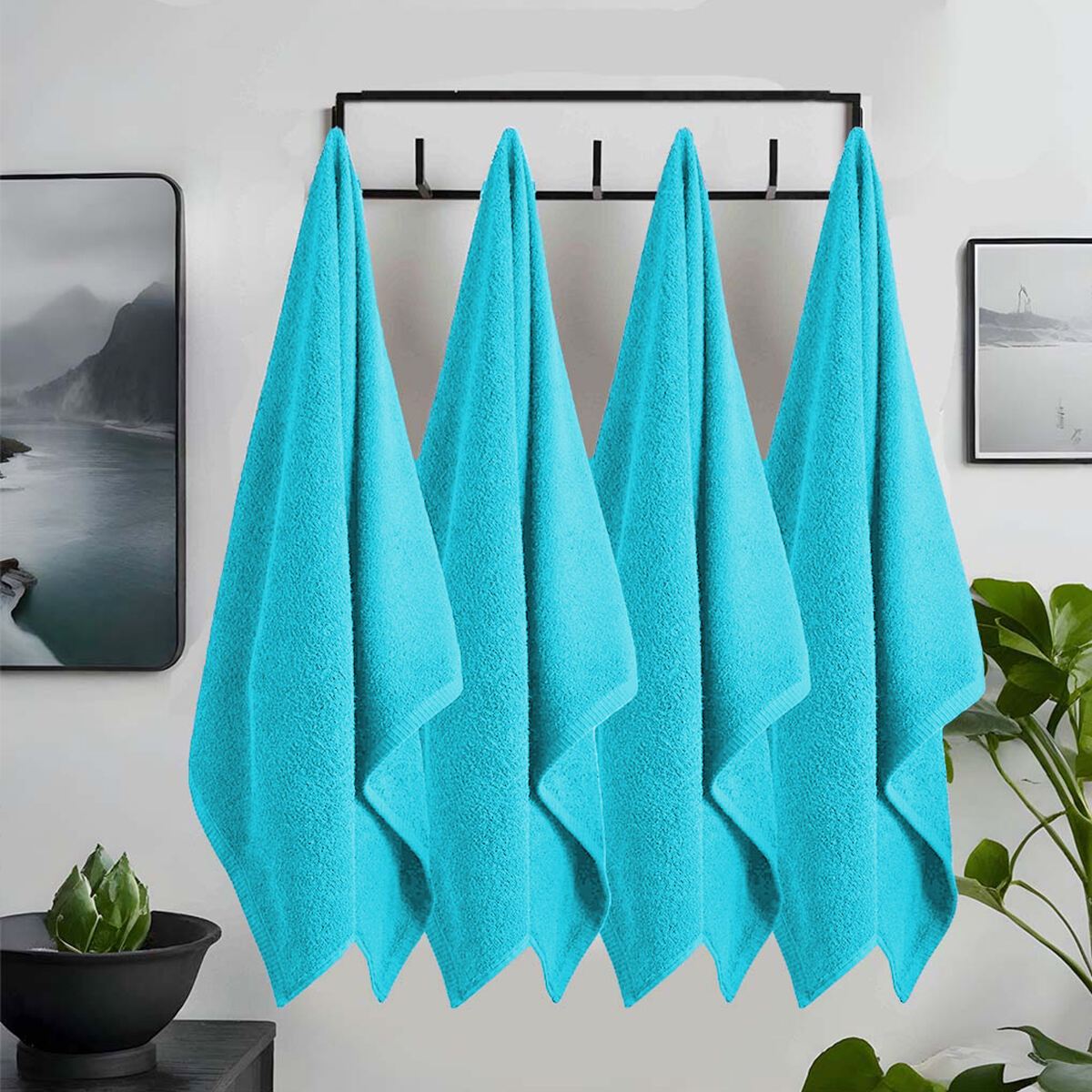 8 Piece Large Bath Towels, 27\