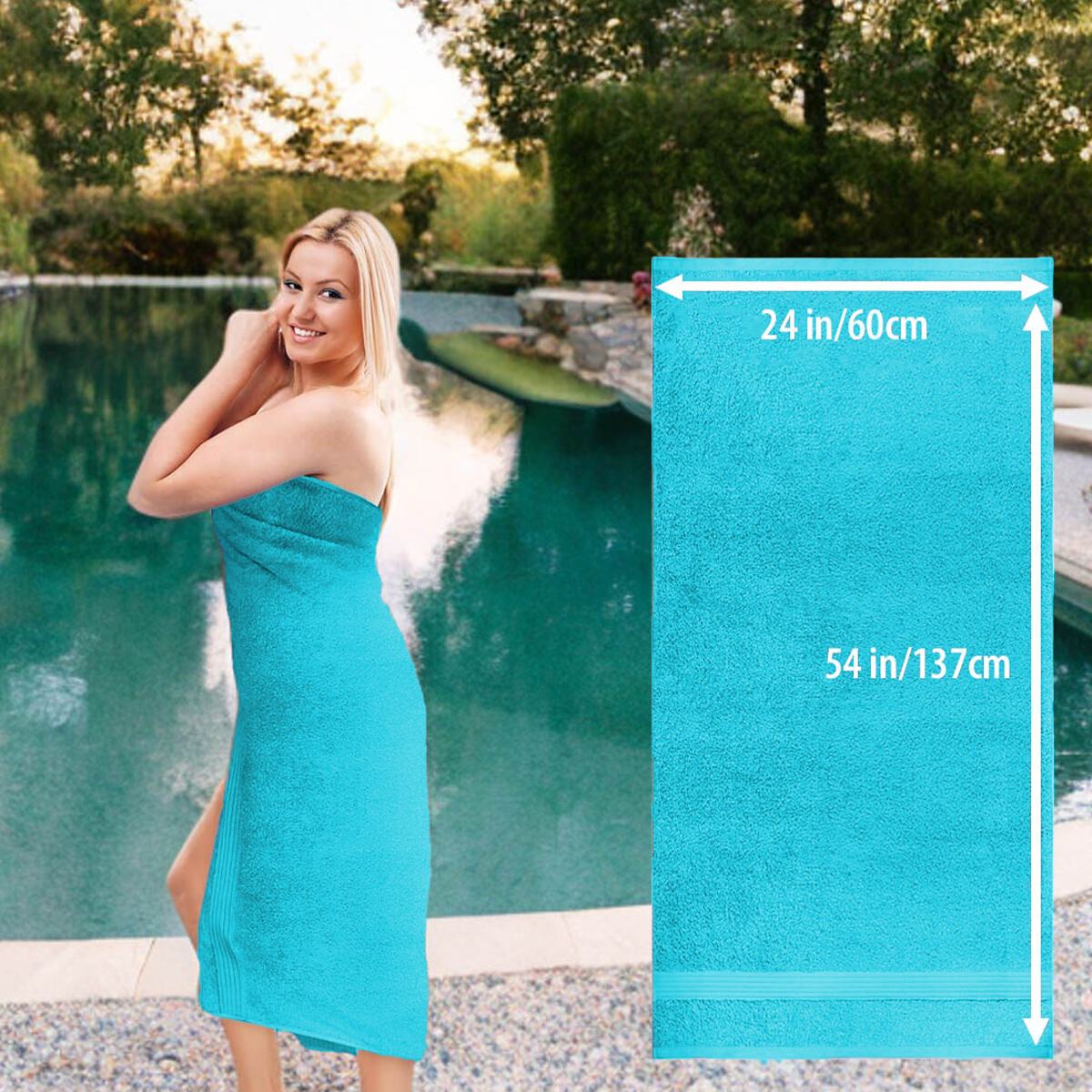8 Piece Large Bath Towels, 27\