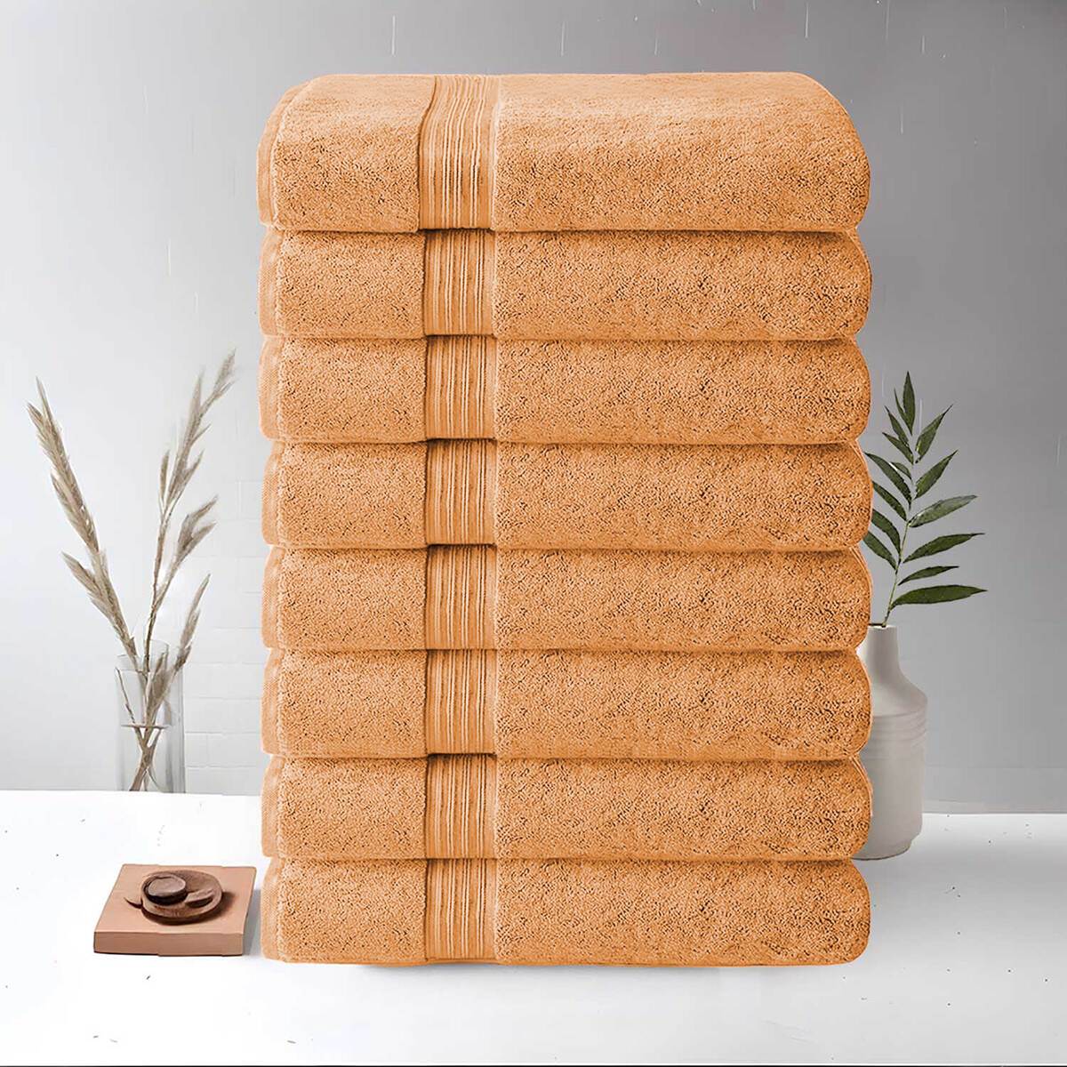 8 Piece Large Bath Towels, 27\