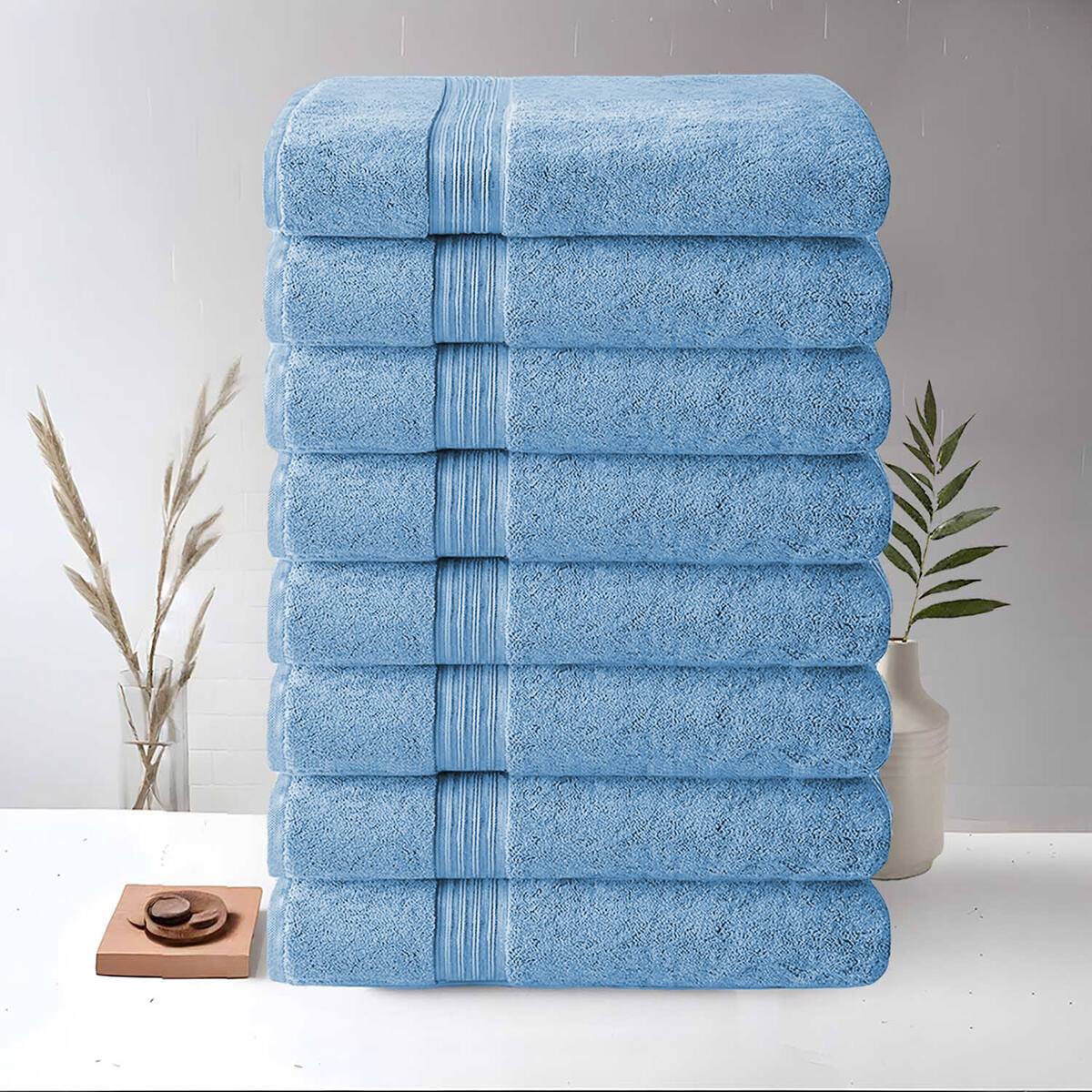 8 Piece Large Bath Towels, 27\