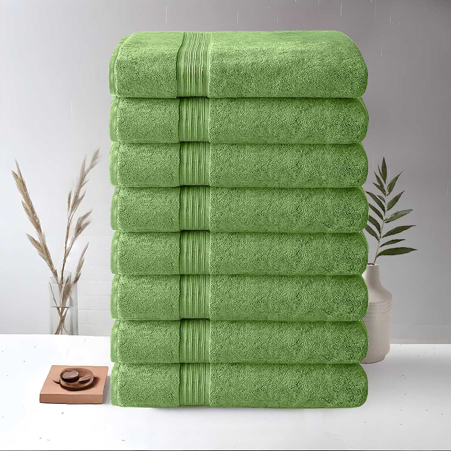8 Piece Large Bath Towels, 27\