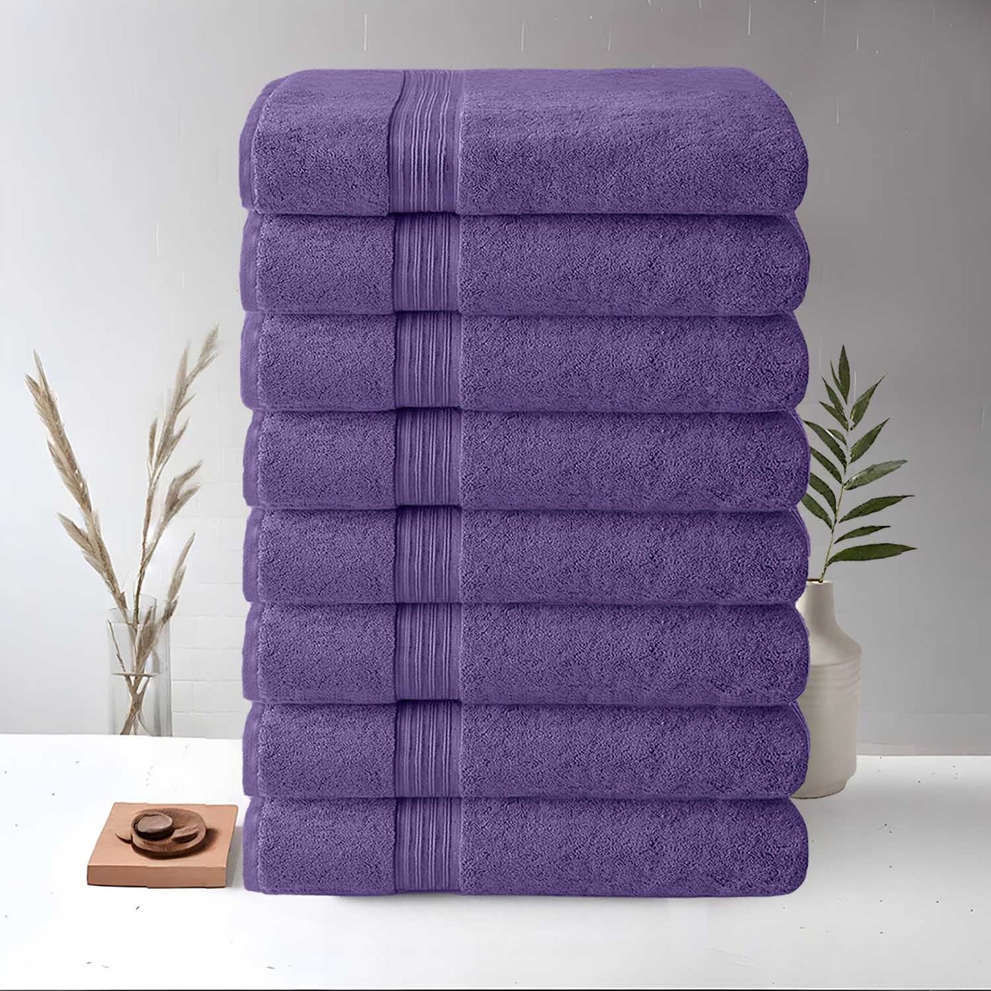 8 Piece Large Bath Towels, 27\