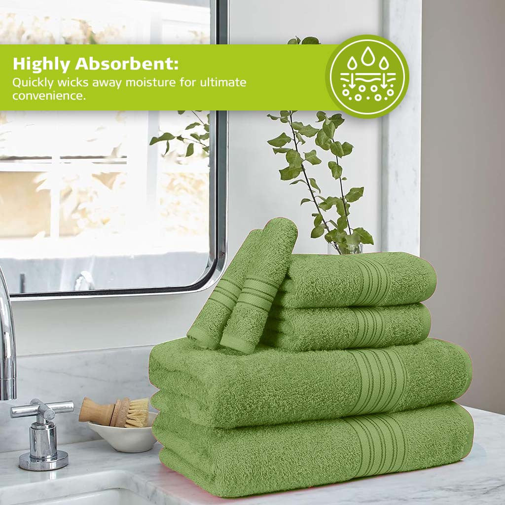 16 Piece Bath Towel Set, Red Towels, Luxury Cotton Towels, Soft & Skincare High Absorbent & Quick Drying, Ideal for Bathroom, Spa, Pool, Salons, Red C
