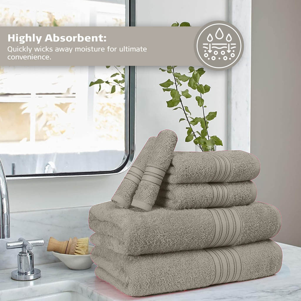 16 Piece Bath Towel Set, Red Towels, Luxury Cotton Towels, Soft & Skincare High Absorbent & Quick Drying, Ideal for Bathroom, Spa, Pool, Salons, Red C