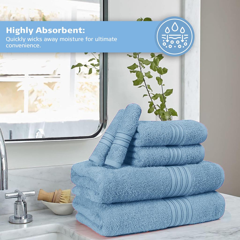 16 Piece Bath Towel Set, Red Towels, Luxury Cotton Towels, Soft & Skincare High Absorbent & Quick Drying, Ideal for Bathroom, Spa, Pool, Salons, Red C
