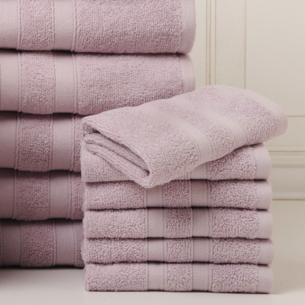 18 Piece 100% Egyptian Cotton Towel Set - Luxurious, Super Absorbent, Made in India - Includes Oversized 6 Bath towels, 6 hand towels, 6 washcloths