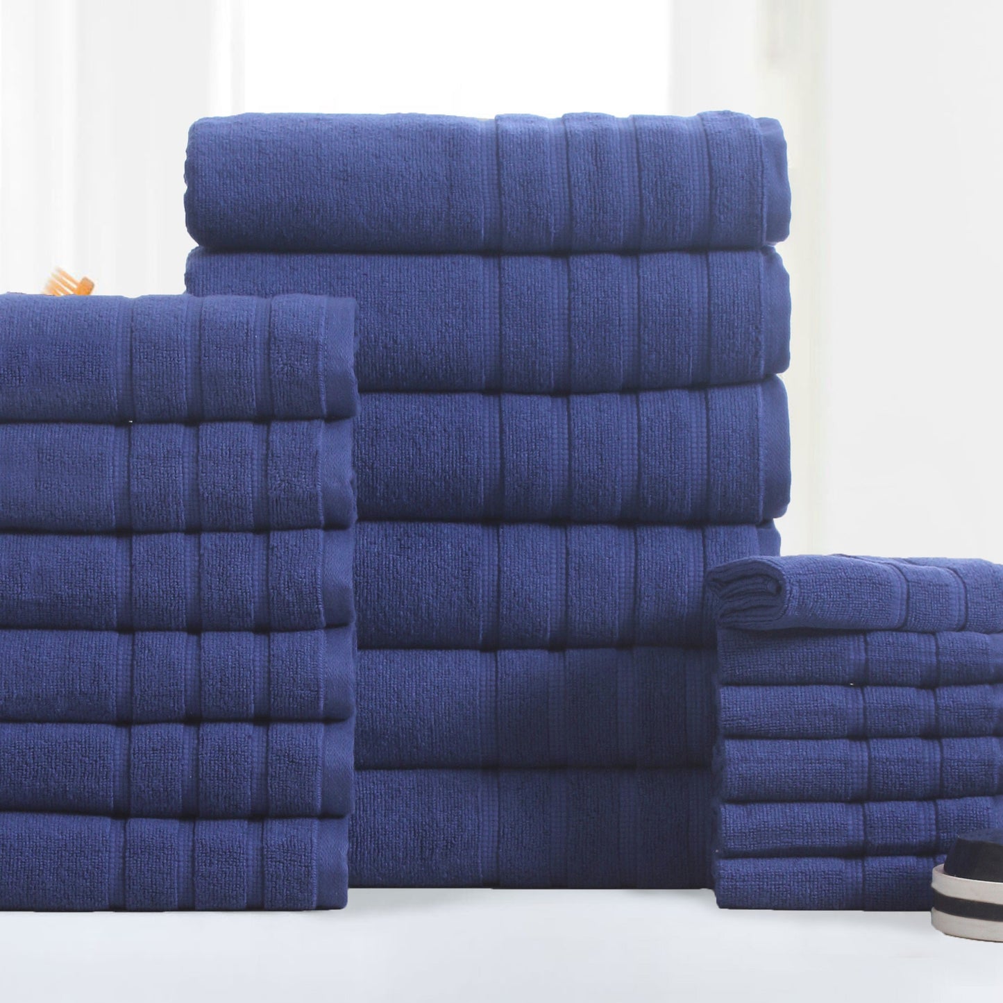 18 Piece Zero Twist Egyptian Cotton Towel Set