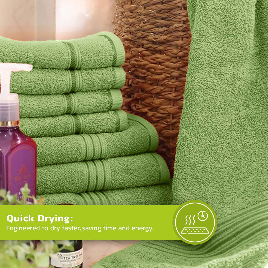 16 Piece Bath Towel Set, Red Towels, Luxury Cotton Towels, Soft & Skincare High Absorbent & Quick Drying, Ideal for Bathroom, Spa, Pool, Salons, Red C