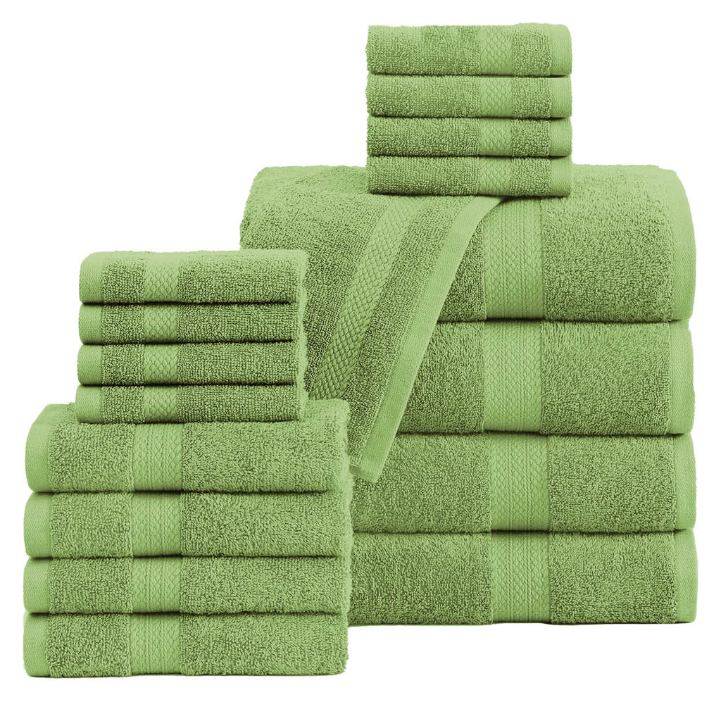 16 Piece Bath Towel Set, Red Towels, Luxury Cotton Towels, Soft & Skincare High Absorbent & Quick Drying, Ideal for Bathroom, Spa, Pool, Salons, Red C