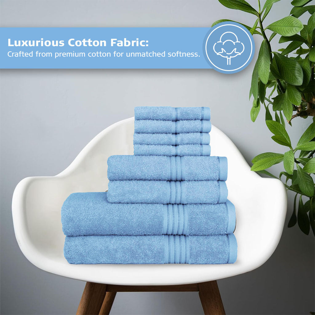 16 Piece Bath Towel Set, Red Towels, Luxury Cotton Towels, Soft & Skincare High Absorbent & Quick Drying, Ideal for Bathroom, Spa, Pool, Salons, Red C