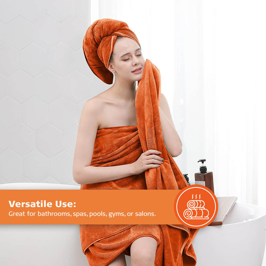 16 Piece Bath Towel Set, Red Towels, Luxury Cotton Towels, Soft & Skincare High Absorbent & Quick Drying, Ideal for Bathroom, Spa, Pool, Salons, Red C