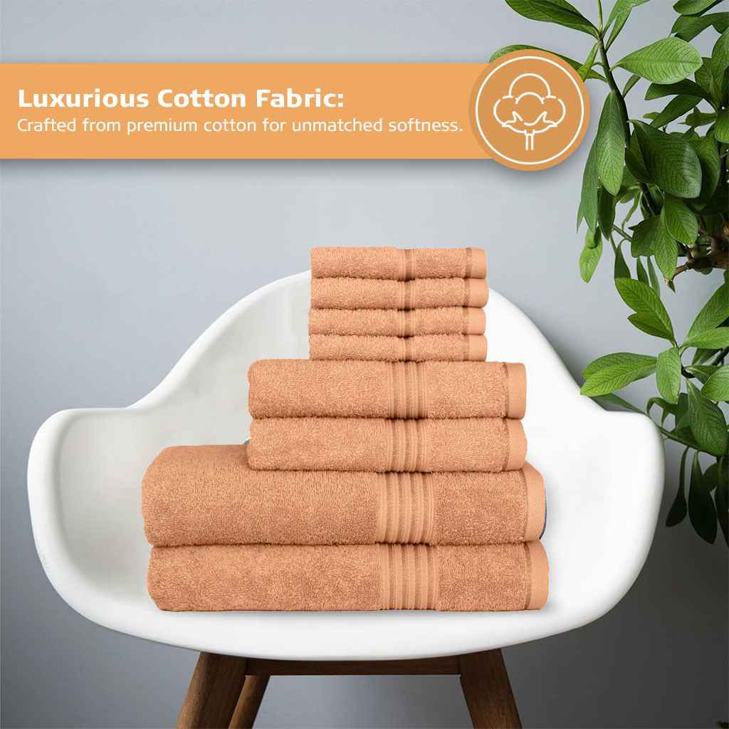 16 Piece Bath Towel Set, Red Towels, Luxury Cotton Towels, Soft & Skincare High Absorbent & Quick Drying, Ideal for Bathroom, Spa, Pool, Salons, Red C