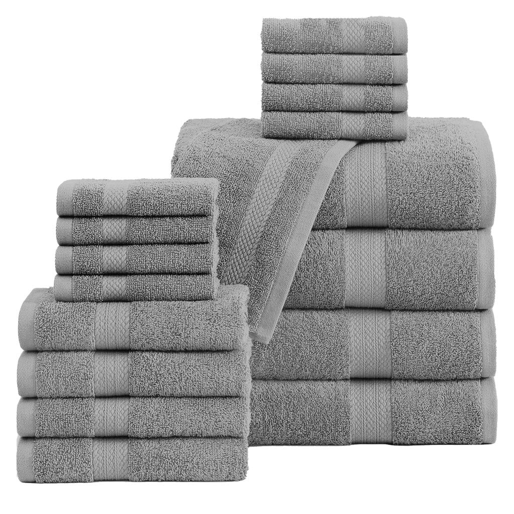 16 Piece Bath Towel Set, Red Towels, Luxury Cotton Towels, Soft & Skincare High Absorbent & Quick Drying, Ideal for Bathroom, Spa, Pool, Salons, Red C