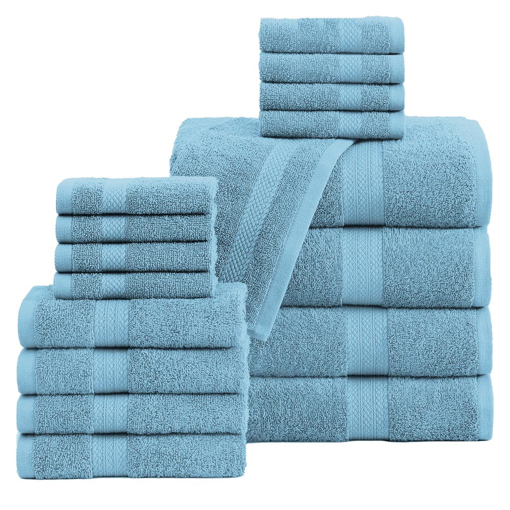16 Piece Bath Towel Set, Red Towels, Luxury Cotton Towels, Soft & Skincare High Absorbent & Quick Drying, Ideal for Bathroom, Spa, Pool, Salons, Red C